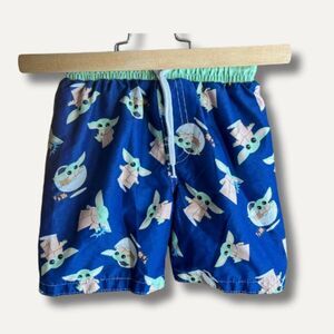 Baby Yoda Swim Shorts – Toddler Boys’ 2T